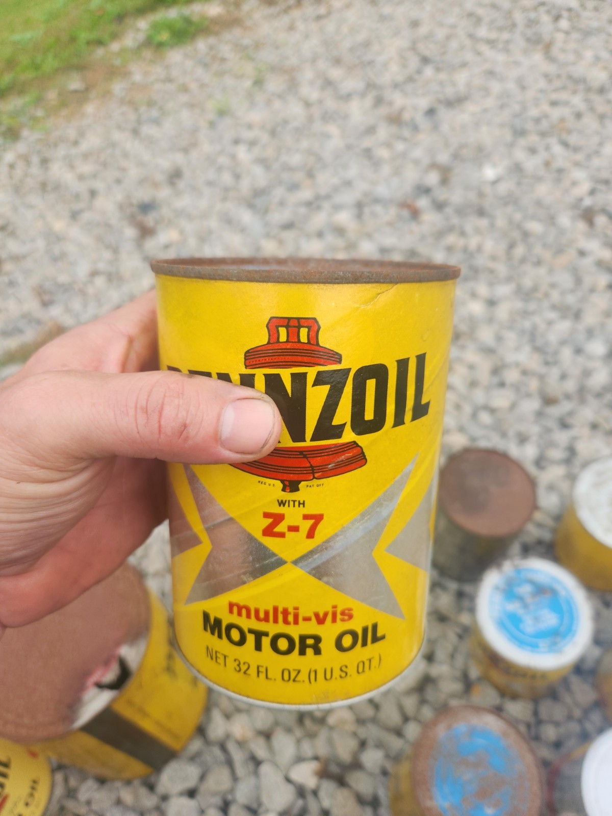 Pennzoil Quart Oil Can Display Sealed Empty