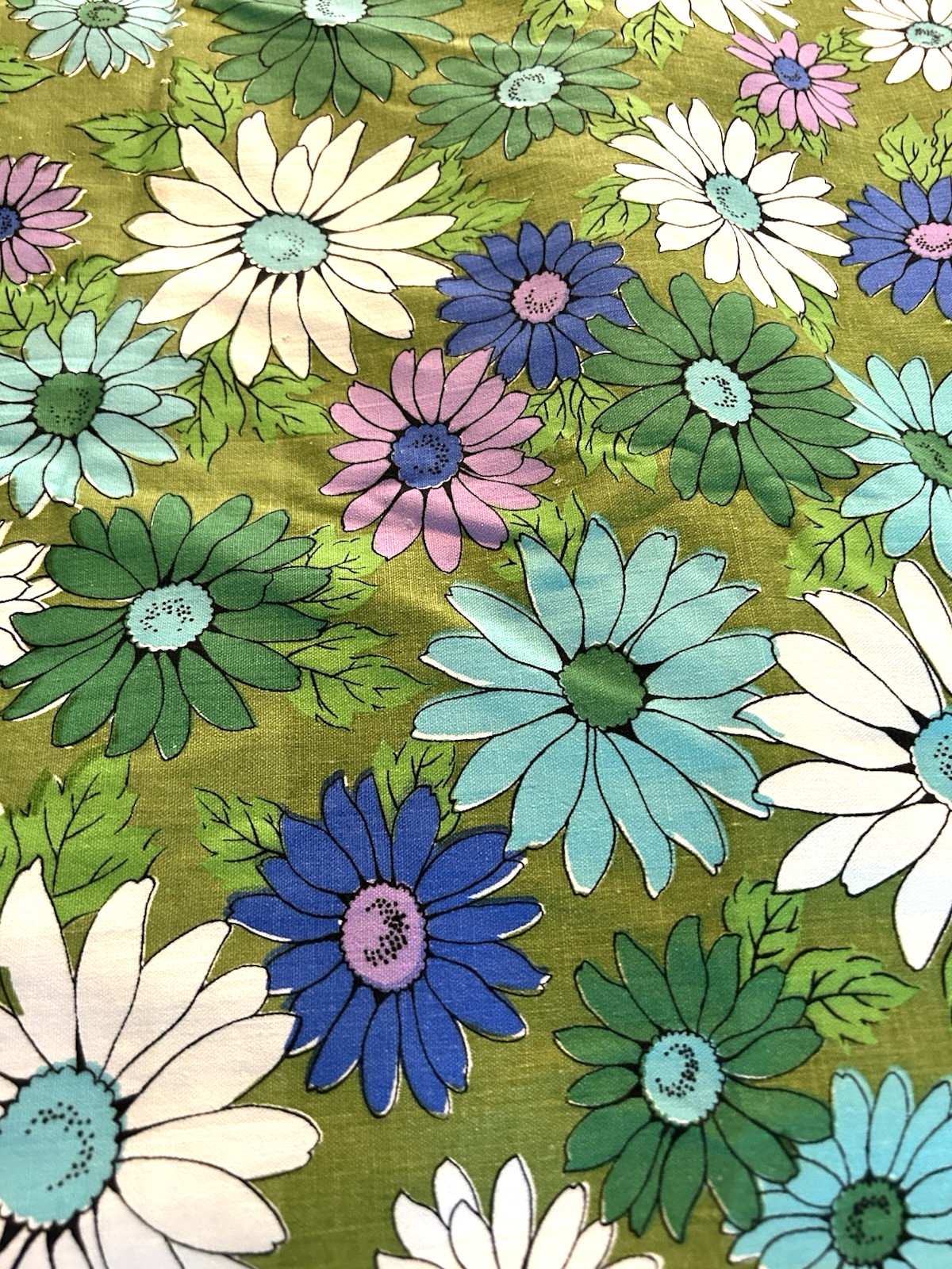 Vintage Cotton 70s/80s Tablecloth 50