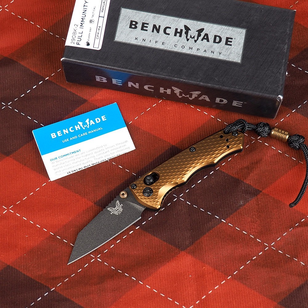 Benchmade 290BK-1 Full Immunity Dark Earth Aluminum M4 Steel Blade Folding Knife