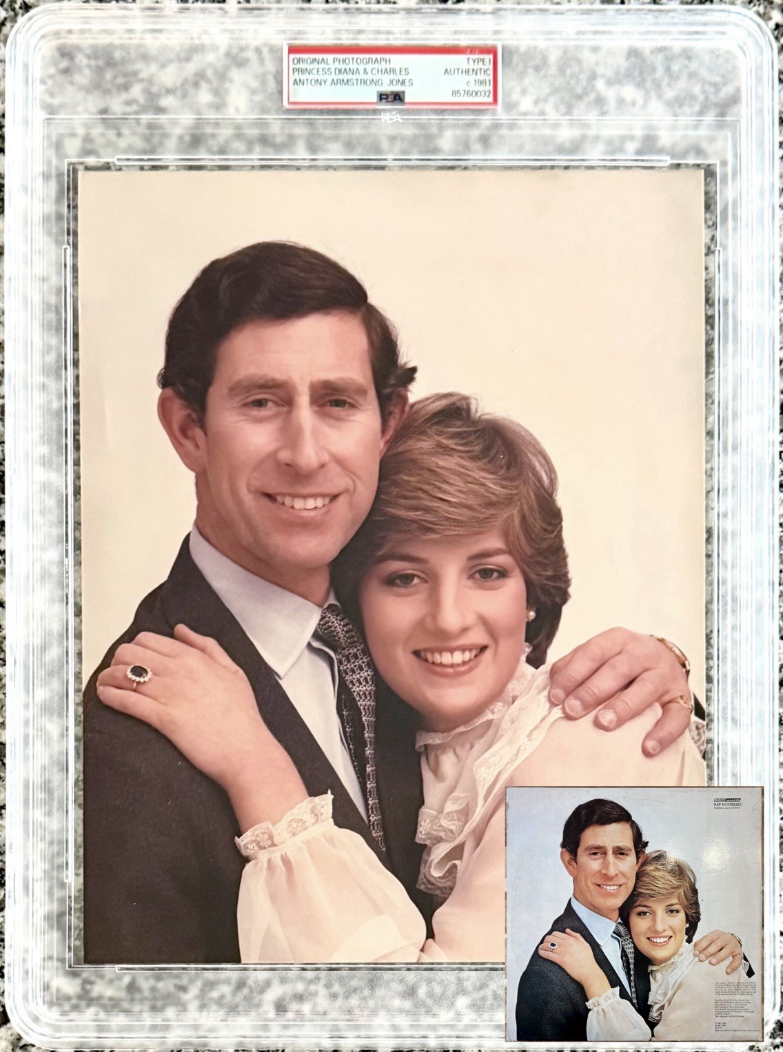 1981 Princess Diana “The Royal Engagement Portrait” PSA Type 1 Original Photo
