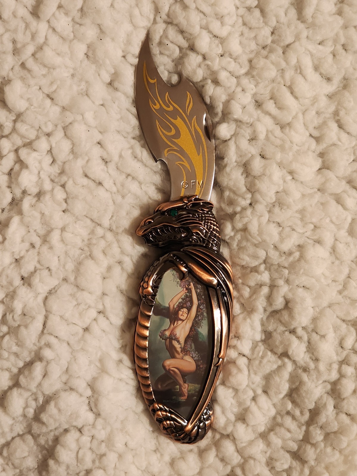 Franklin Mint Knightstone Collection 1999 1-Blade Lockback Hawkbill