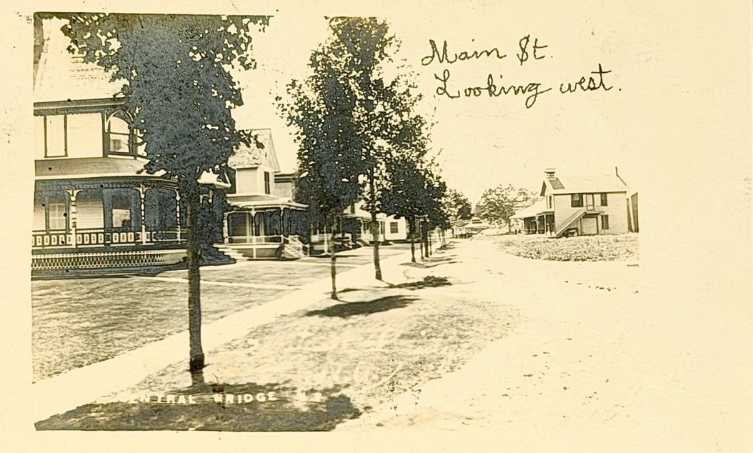Central Bridge NY Main Street Looking West 1908 Postcard Vintage Schoharie