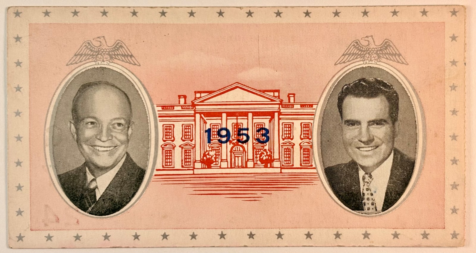 1953 Eisenhower Nixon Inaugural Parade Ticket Grandstand Stand 13
