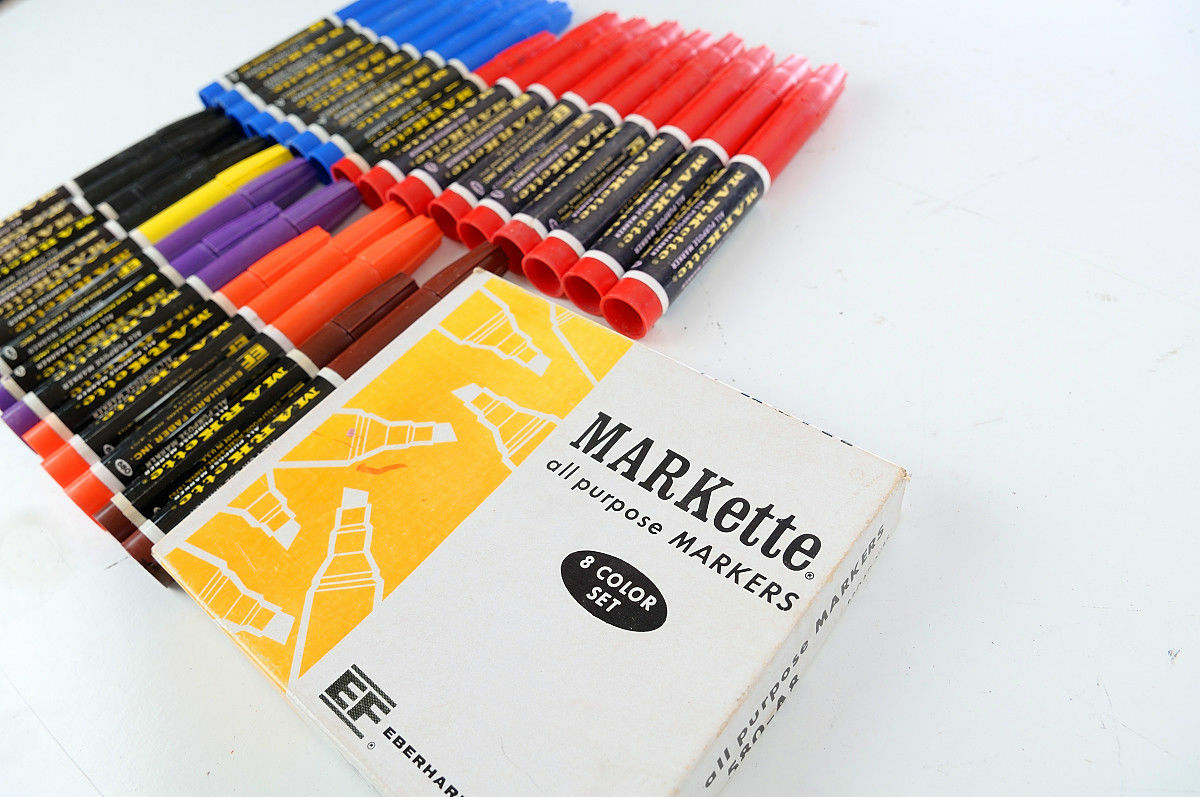 NEW Lot of 29 Vintage Eberhard Faber MARKette MARKERS Vintage Marks a lot NEW Lot of 29 Vintage Eberhard Faber MARKette MARKERS Vintage Marks a lot