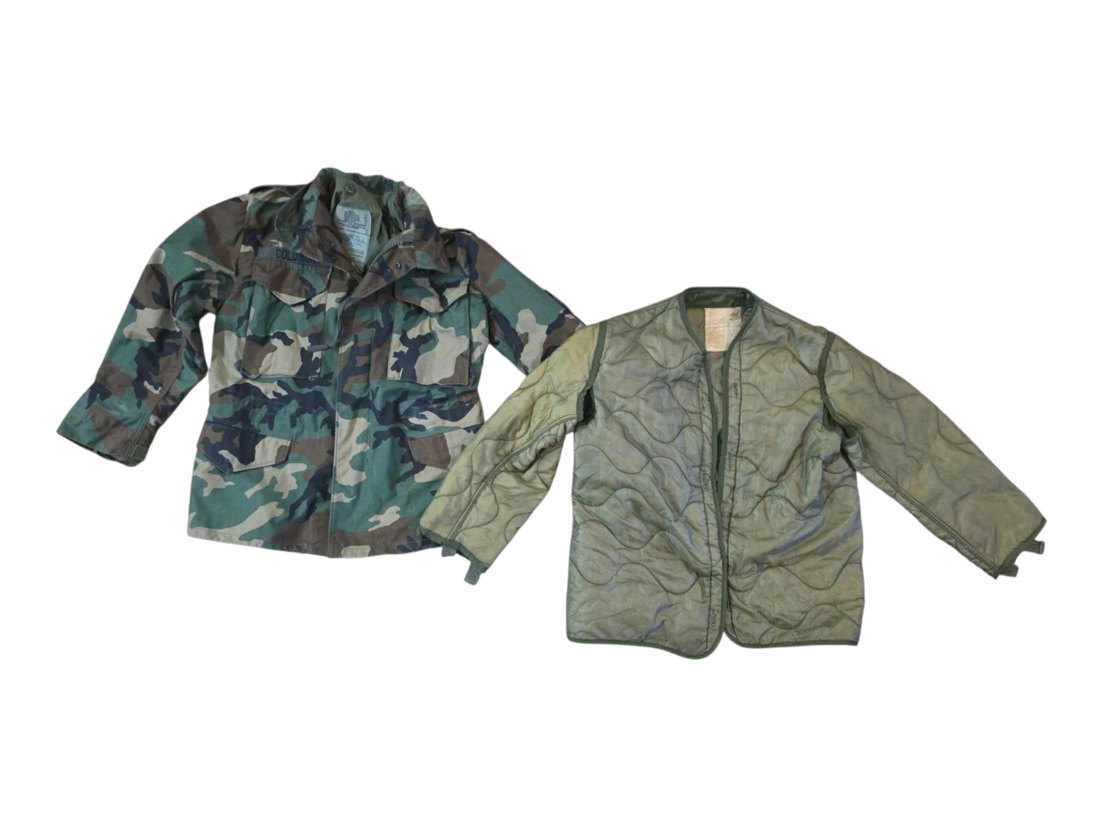 USGI M81/Woodland M65 Field Jacket And Liner Small Short Authentic 