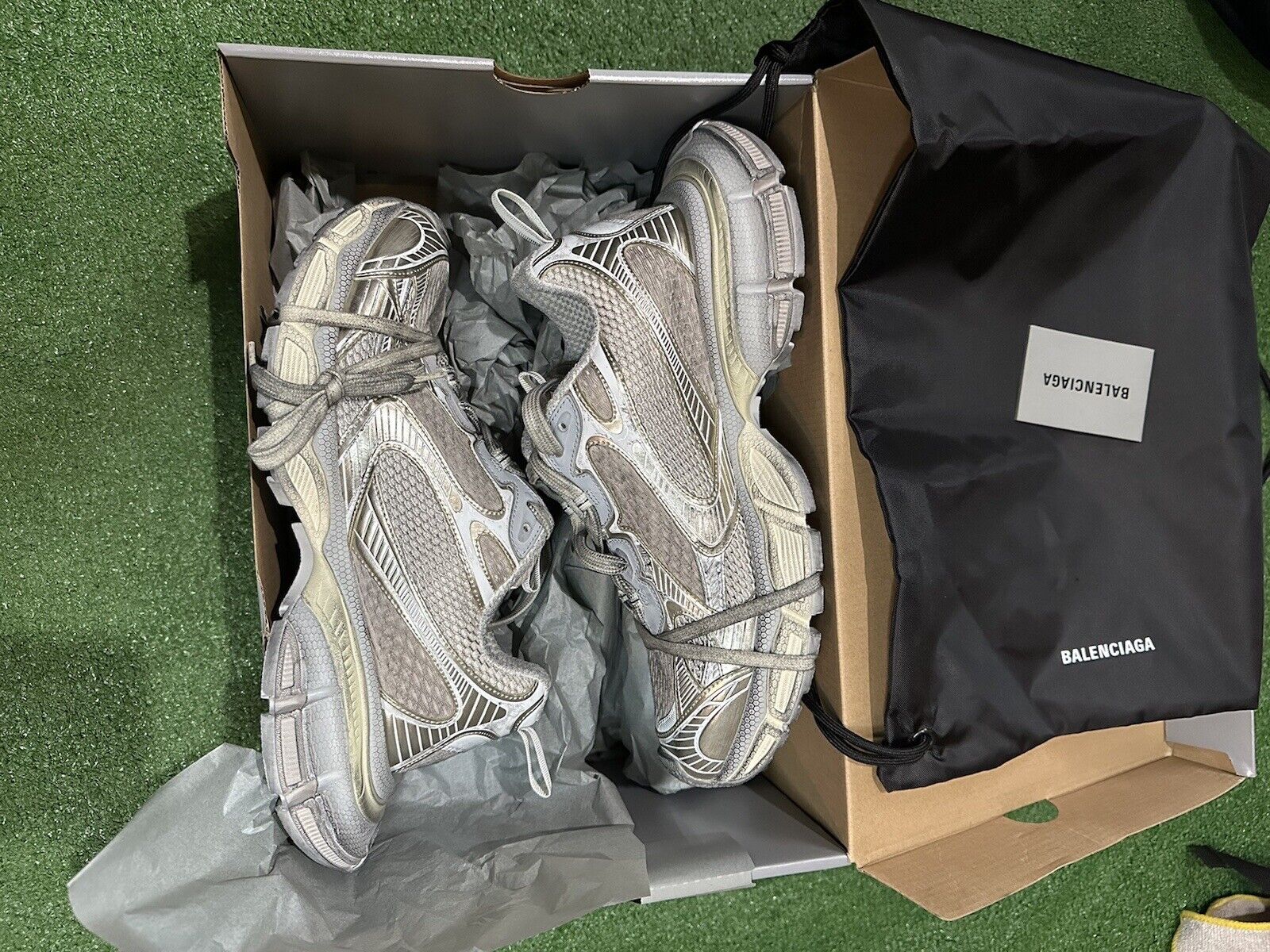 Balenciaga Men\'s 3XL Mesh Runner Sneakers Size US 12 / EU 45
