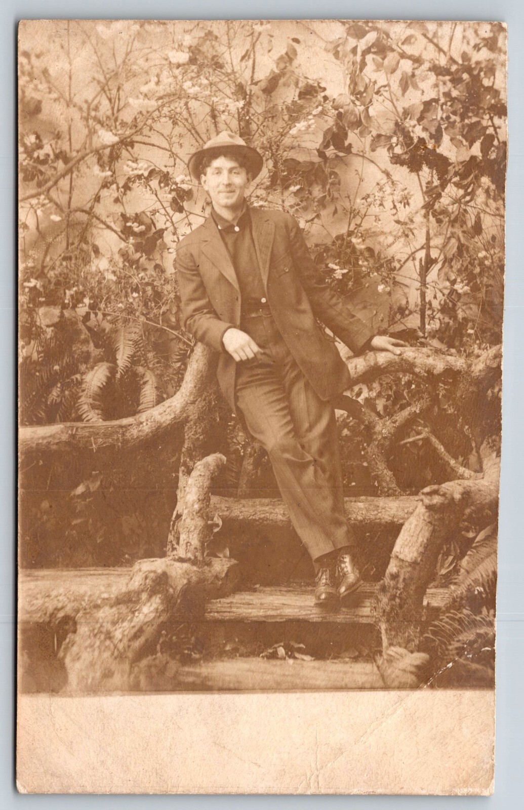 Rare  RPPC  Famous  Early Aviator Author Dick Merrill  Portland  Oregon Postcard