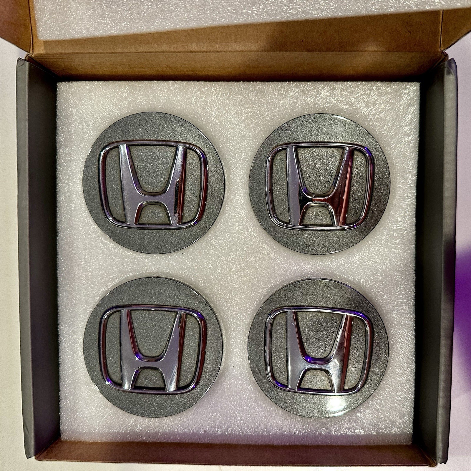 Set of 4 HONDA Genuine Wheel Center Caps