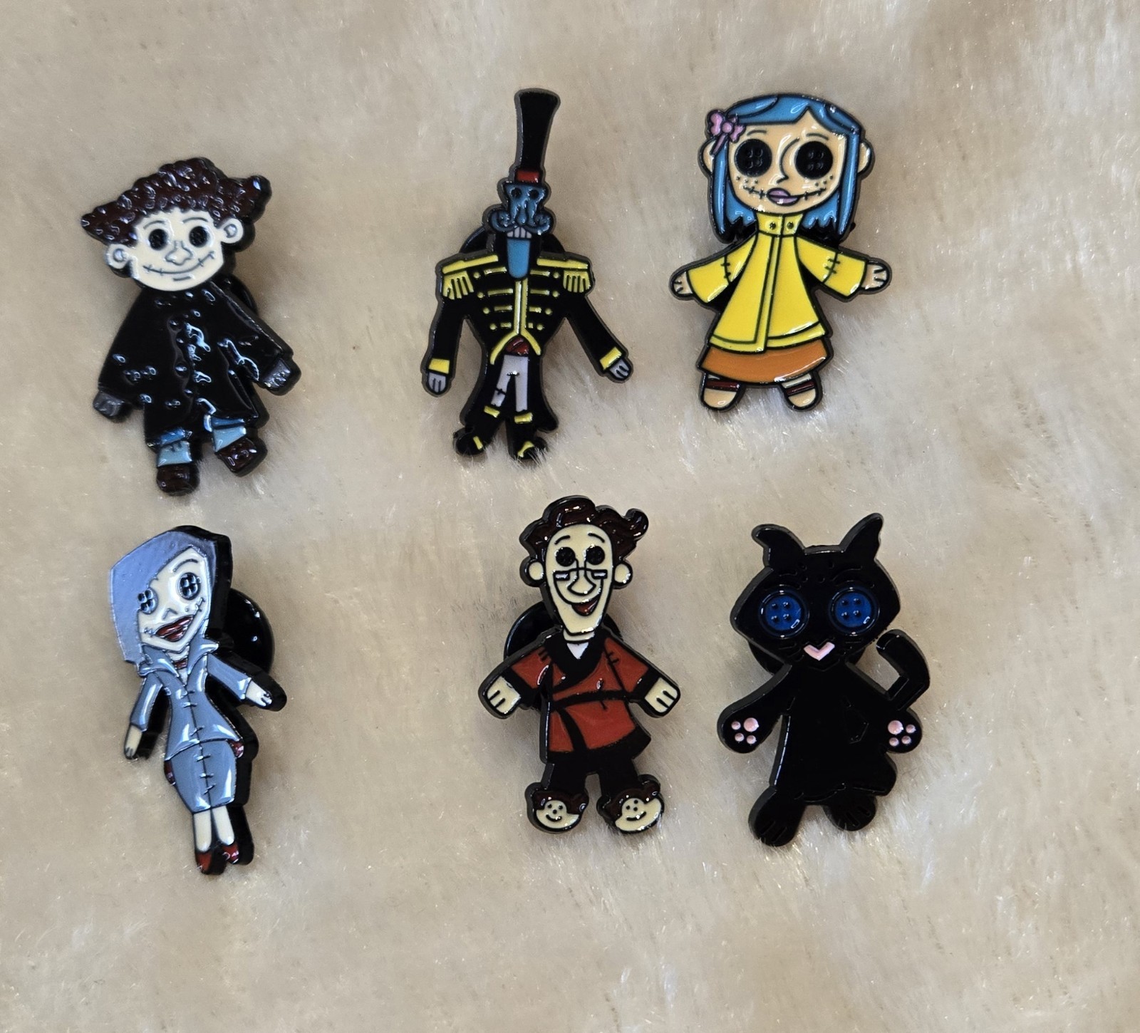 Lot of 6 Coraline inspired pins