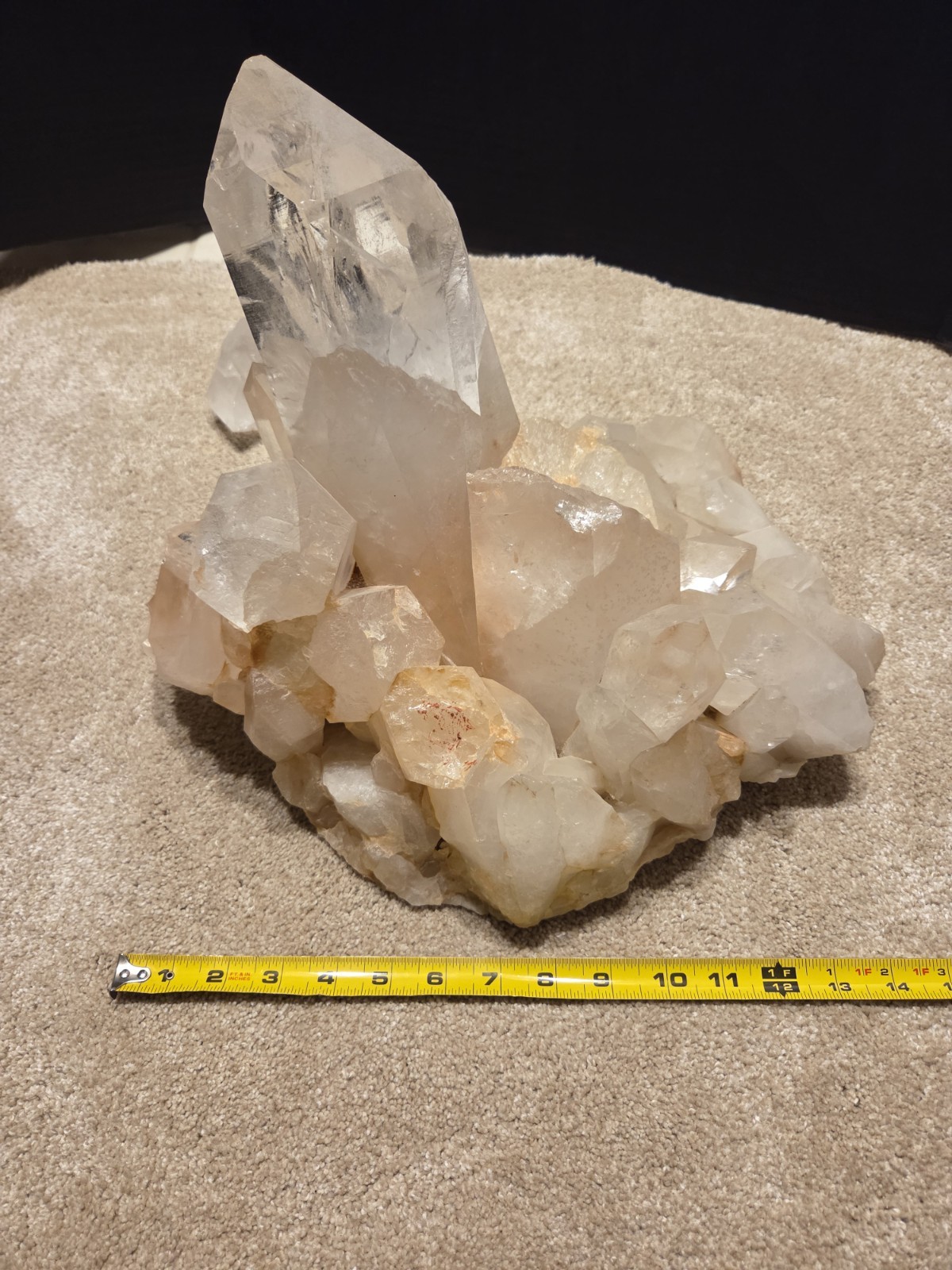 40 LB Natural Clear Quartz Crystal Cluster  Large Display  healing