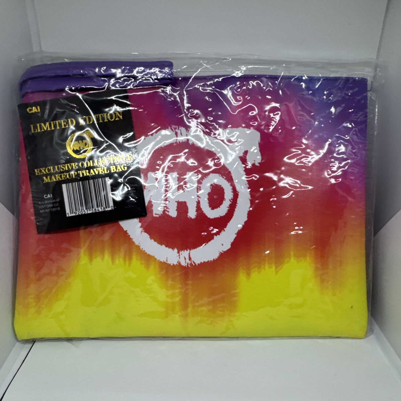 The Who, Limited Edition, Collectible, Make Up, Travel Bag. By CAI. Tie-Dye.