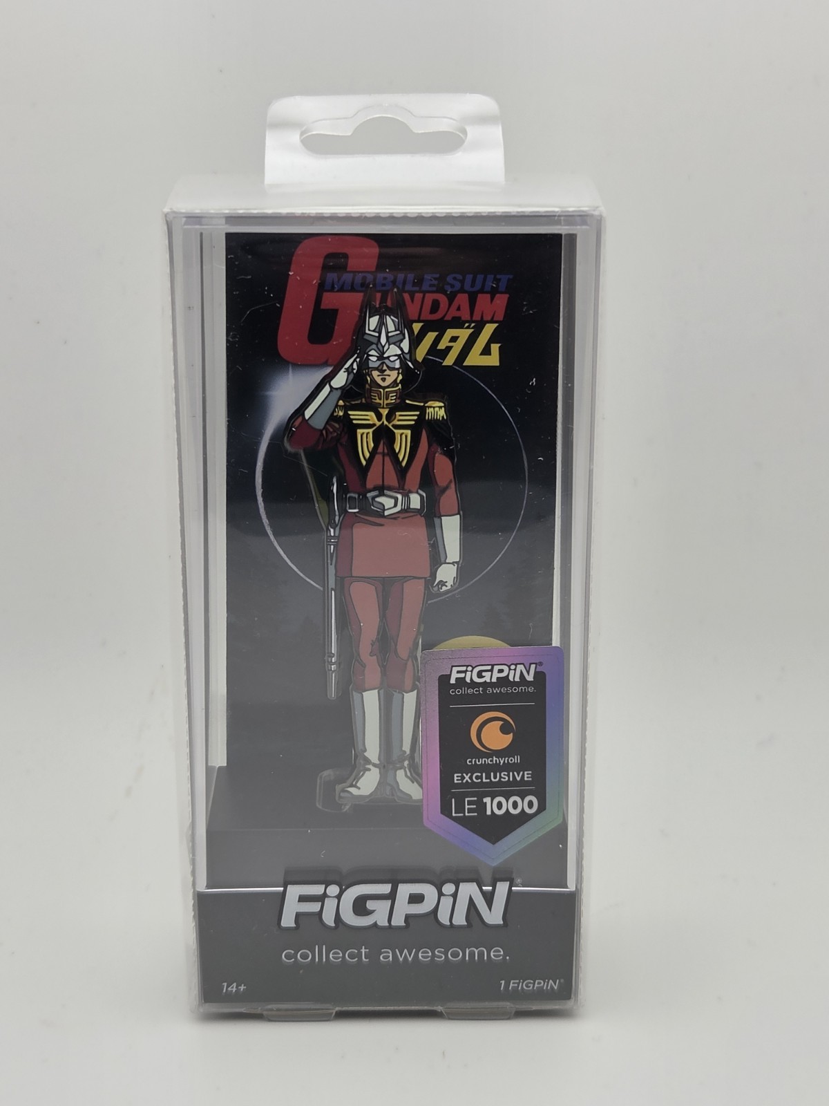 FiGPiN Mobile Suit GUNDAM Char Aznable #1748 (Crunchyroll Limited Edition) NIB