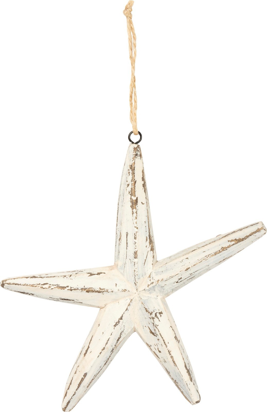 Primitives By Kathy Rustic Starfish Hanging Beach House Decor Nautical White