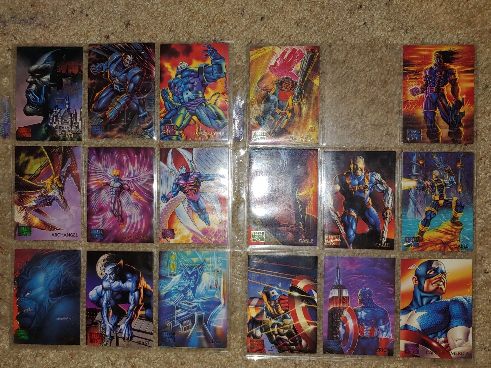 1995 Marvel Masterpieces X-Men Avengers You Pick the Base Card, Finish Your Set