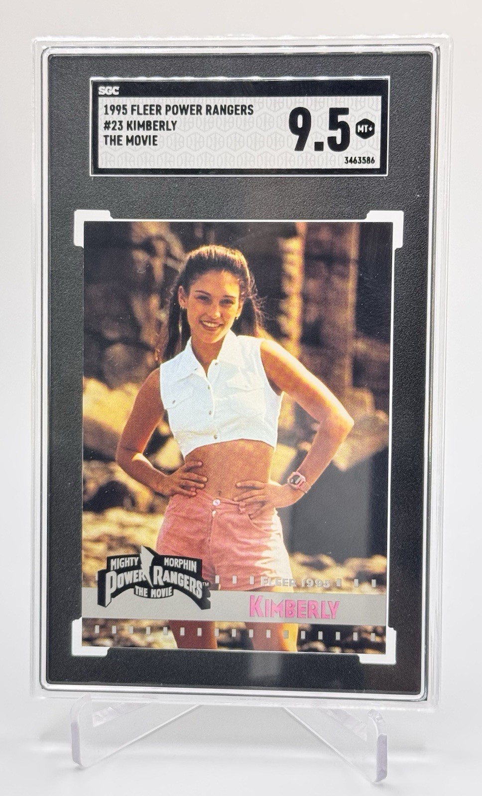 1995 Fleer Power Rangers Movie Kimberly #23 SGC 9.5 Pink Ranger