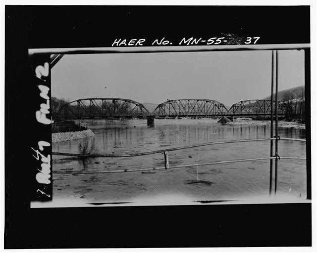 Rushford Minnesota 1930 Root River Flood Bridge No 4900 Trunk Highway 16