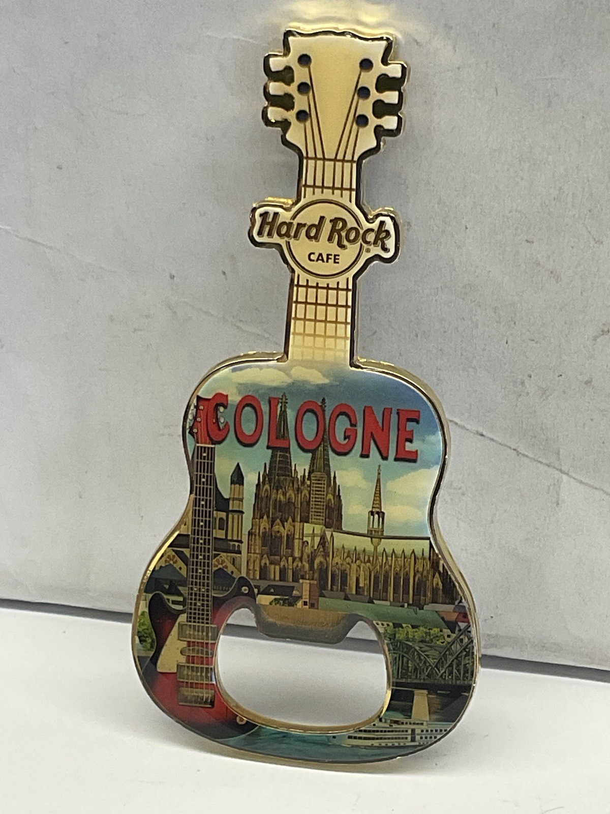 Hard Rock Café Cologne Germany Magnet Bottle Opener