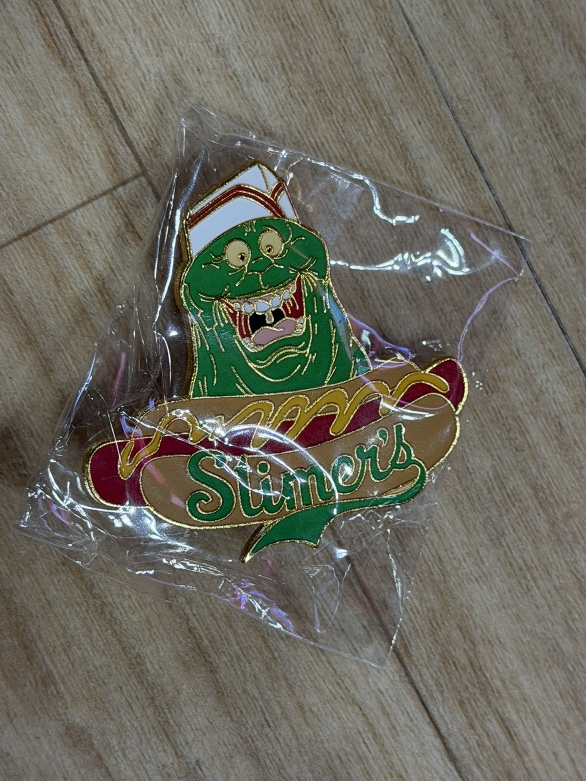 Slimer's Famous Slimer Hot Dog Enamel Lapel Pin NYCC 2026 Ghostbusters
