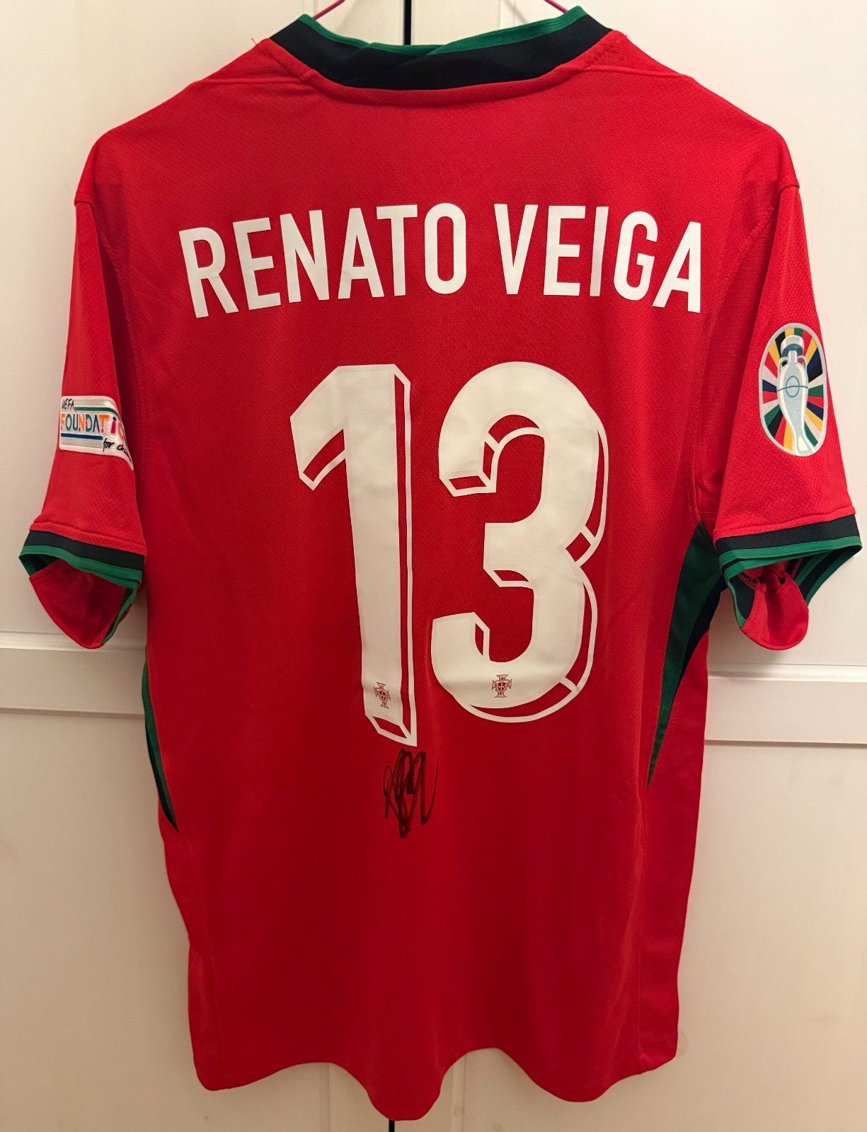 Portugal Renato Veiga signed shirt 2025 Juventus FC Basel Chelsea no matchworn