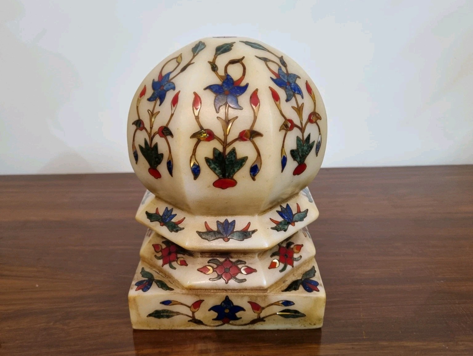 Rare Mughal Inlay Doorstopper , Handmade Mughal Mirfarsh , Mughal Collection 