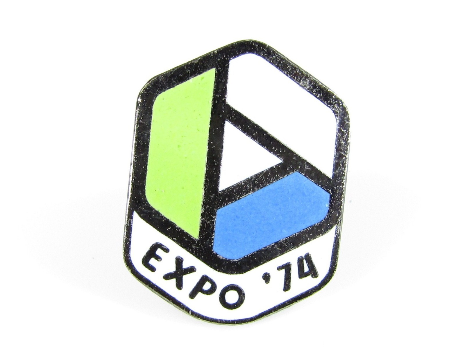 Vintage Expo \'74 Spokane World\'s Fair Souvenir Enamel Lapel Pin Mobius Strip