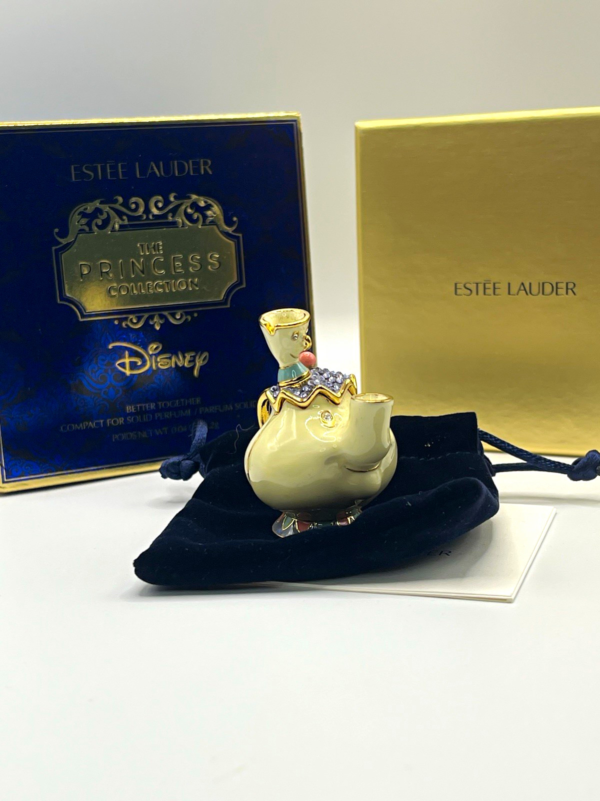 Estée Lauder Disney Princess Collection Mrs. Potts Makeup Solid Perfume Compact