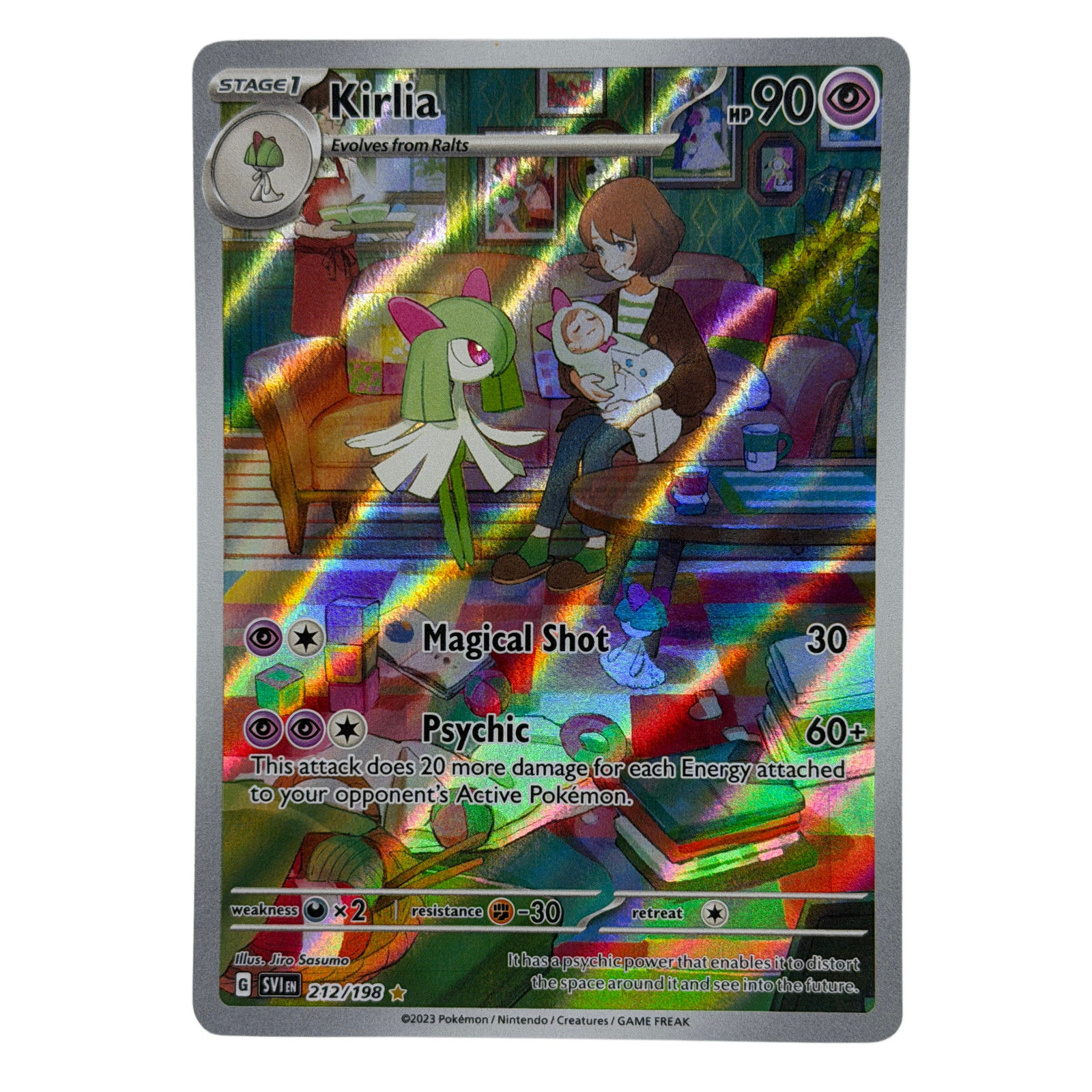 Pokémon TCG: Kirlia 212/198 SV01 Scarlet & Violet Base Illustration Rare Full Ar