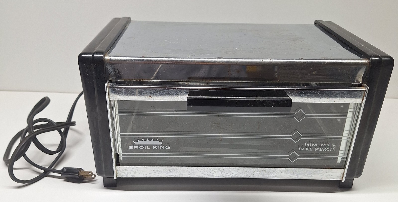 Broil King Chrome BAKE N’ BROIL Infra-Red Oven E-13305 Vintage MCM Convection