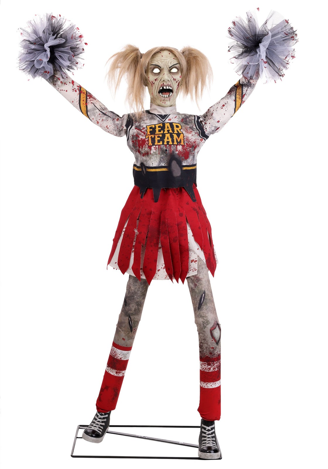 5.3FT Dead Squad Debbie the Zombie Cheerleader Animatronic Decoration