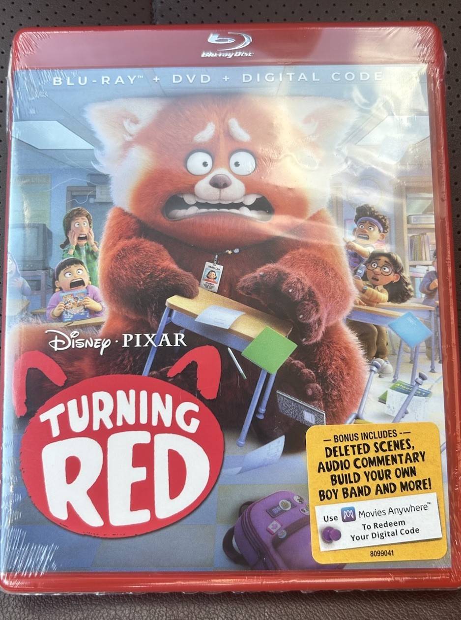 Disney Pixar Turning Red DVD 2022 Factory Sealed Family Movie 🎥
