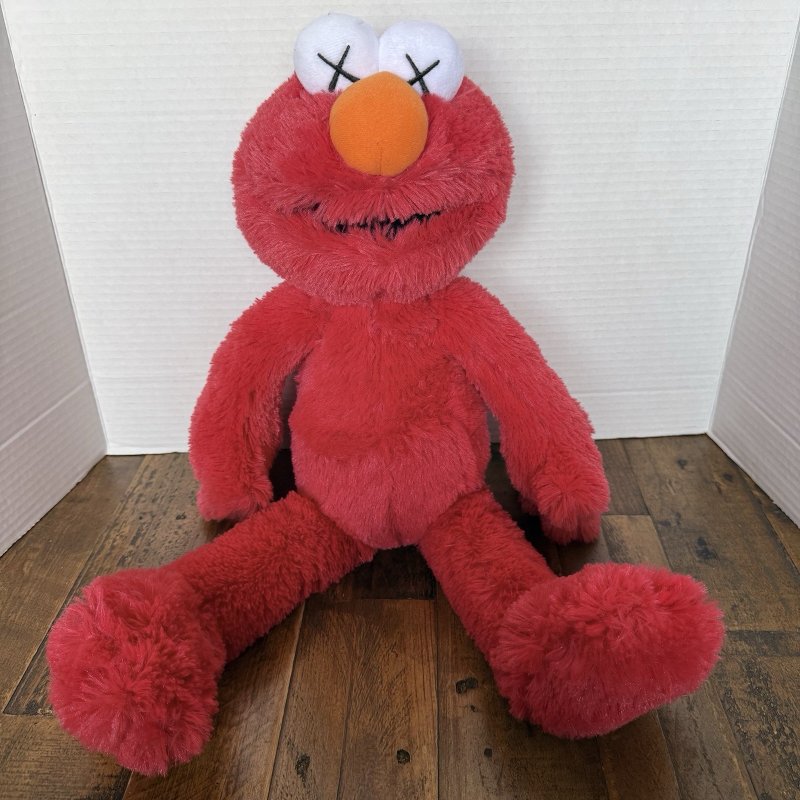 Kaws X Uniqlo Sesame Street Elmo 20” Red Plush Stuffed Toy
