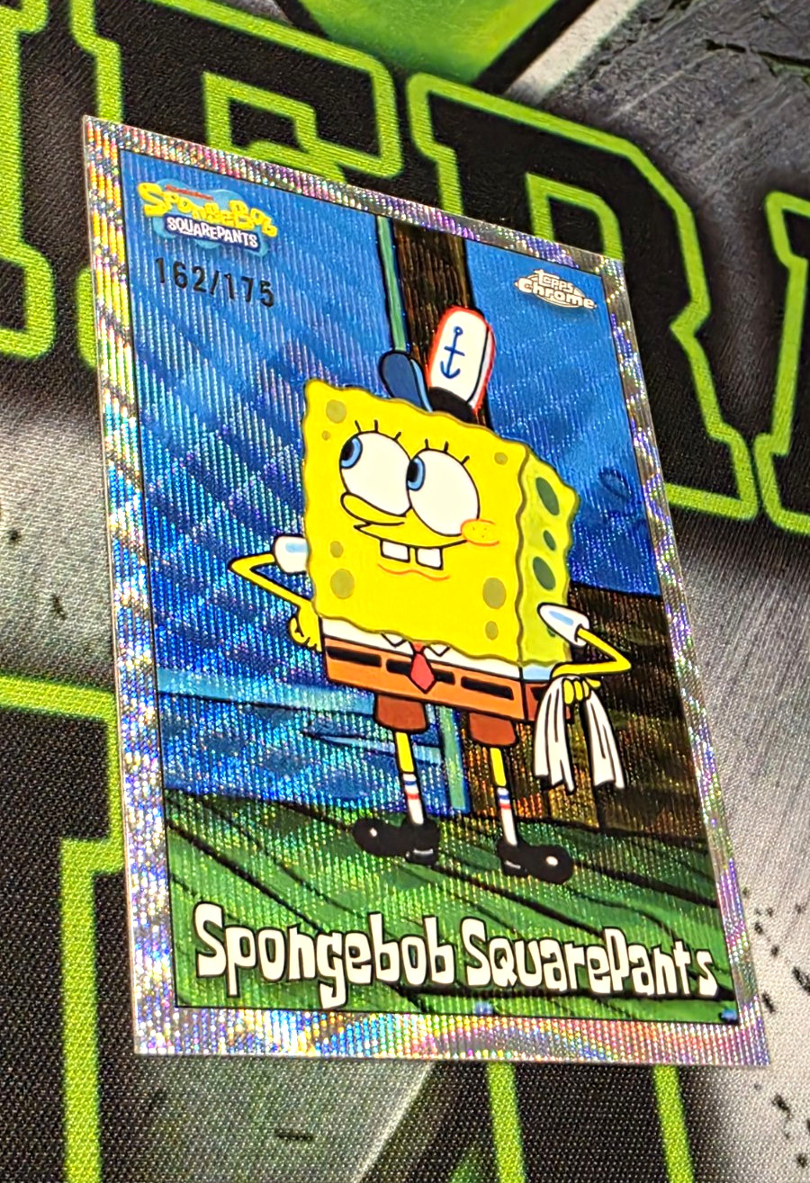2025 Topps Chrome SpongeBob SquarePants #25 Wave Refractor /175
