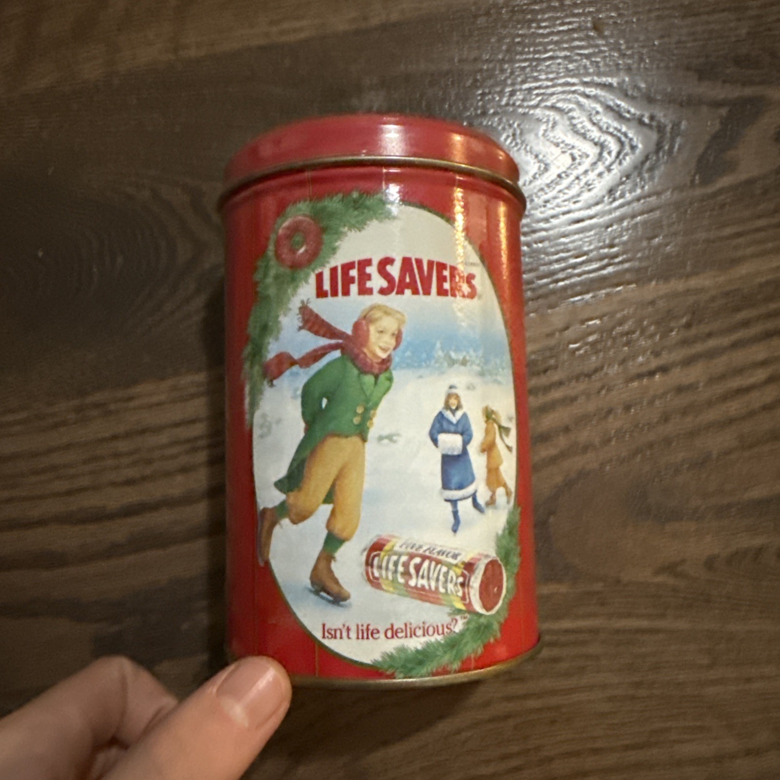 Vintage 1990’s Life Savers Roll Candy Tin Ltd Ed Christmas Holiday Keepsake