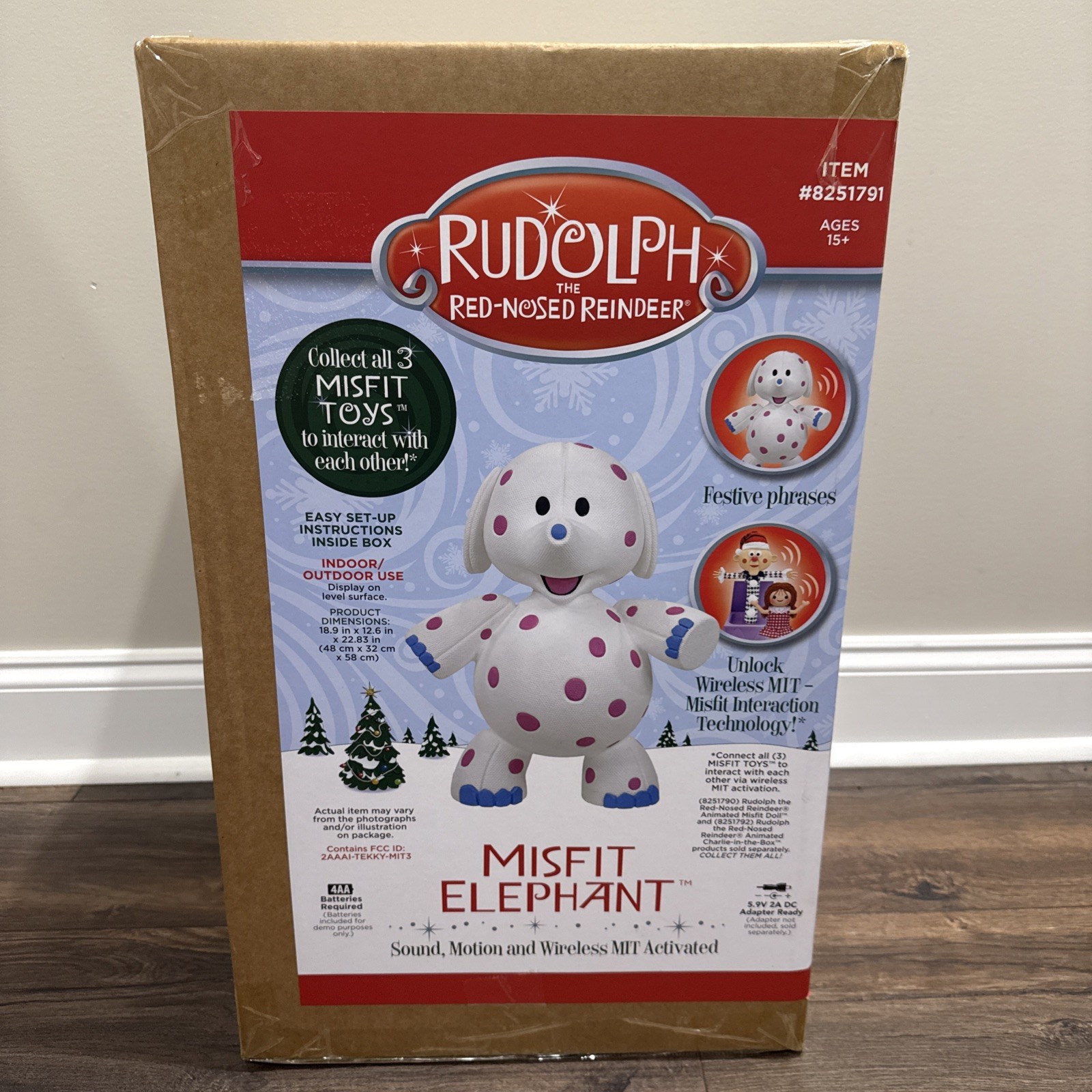 2' Misfit Elephant Rudolph the Red Nosed Reindeer Lowe's 2026 NIB ON HAND 2' Misfit Elephant Rudolph the Red Nosed Reindeer Lowe's 2026 NIB ON HAND