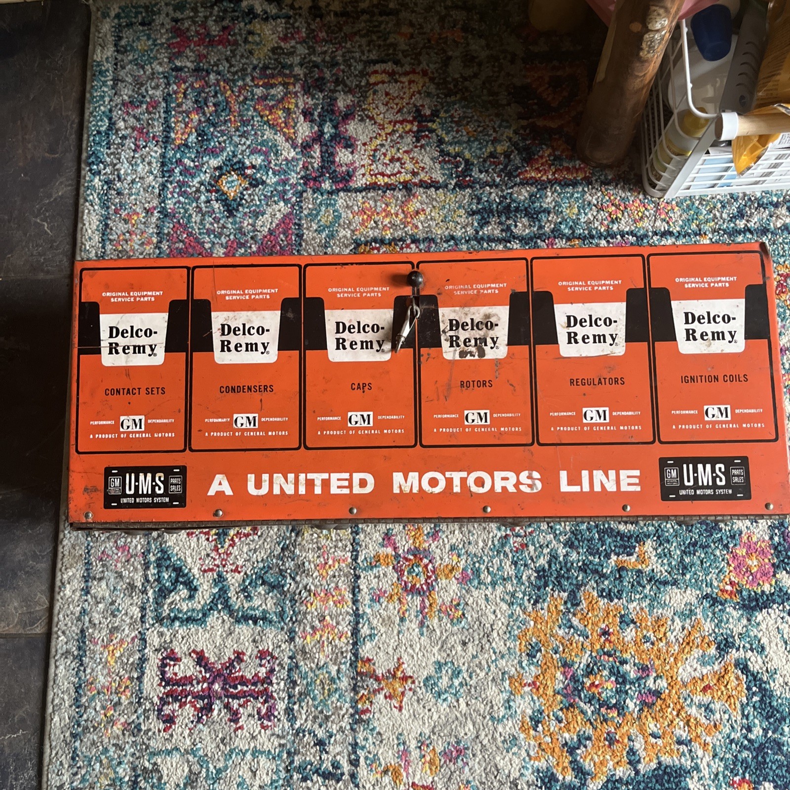 Vintage GM DELCO REMY United Motors Line Mechanics Cabinet