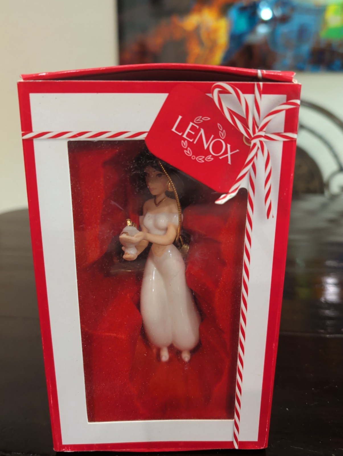 Lenox Disney Aladdin Princess Jasmine Ornament w/Genie's Lamp Arabian Nights NIB