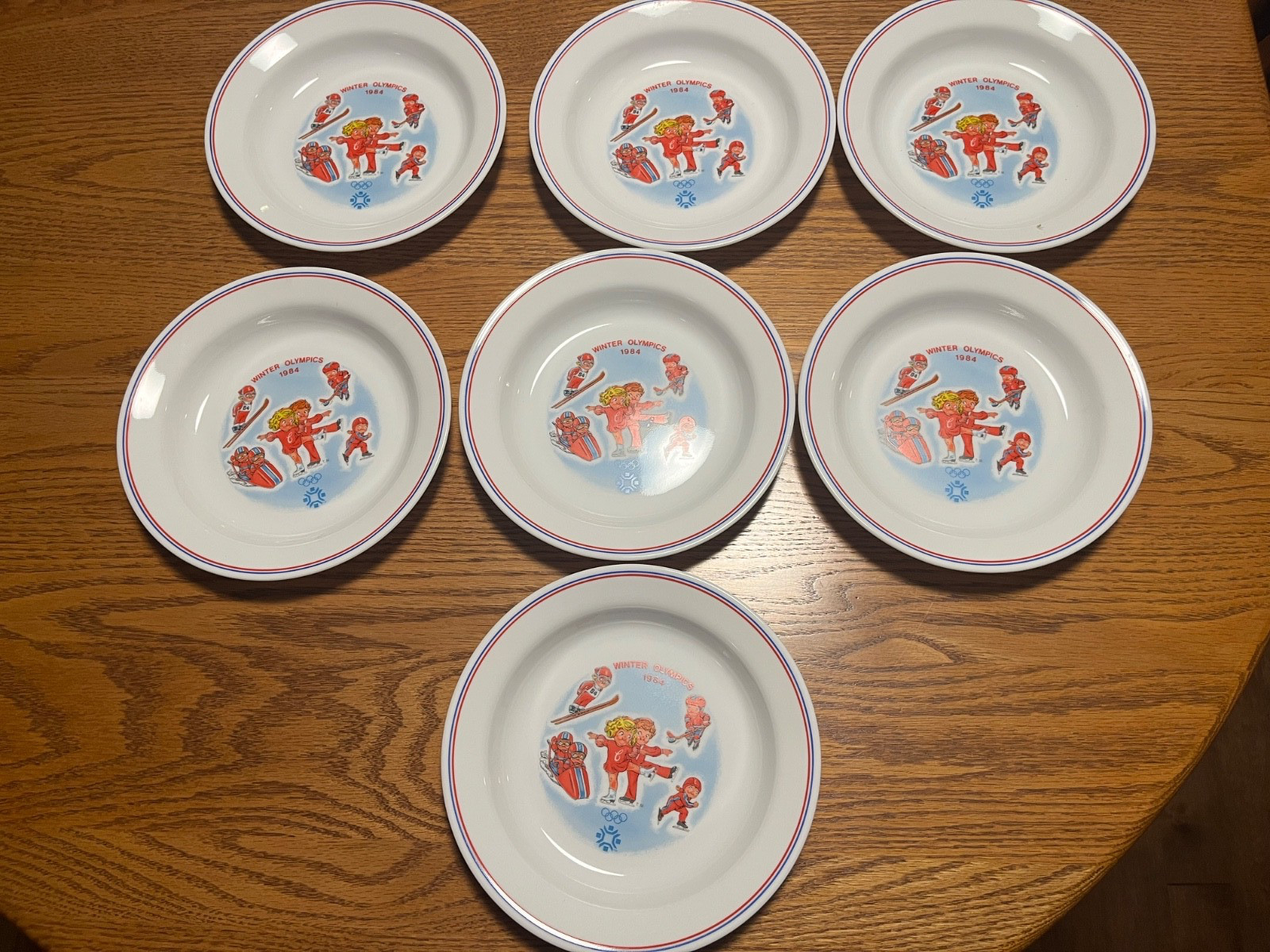lot of 8 VINTAGE Corelle Bowls 1984 Winter Olympics Sarajevo Campbell's Soup set