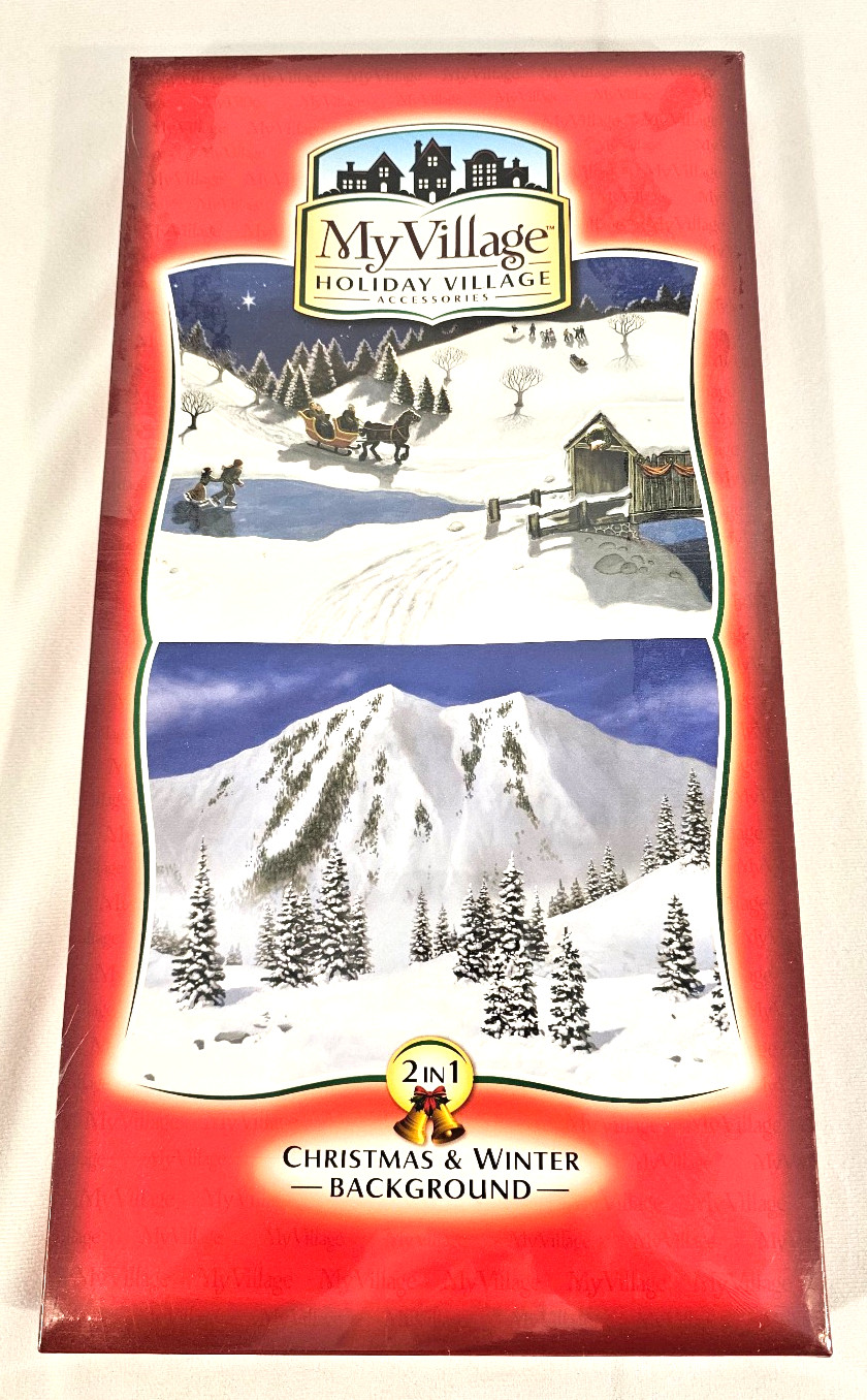 My Village 2 in 1 Christmas & Winter Background - New and Sealed