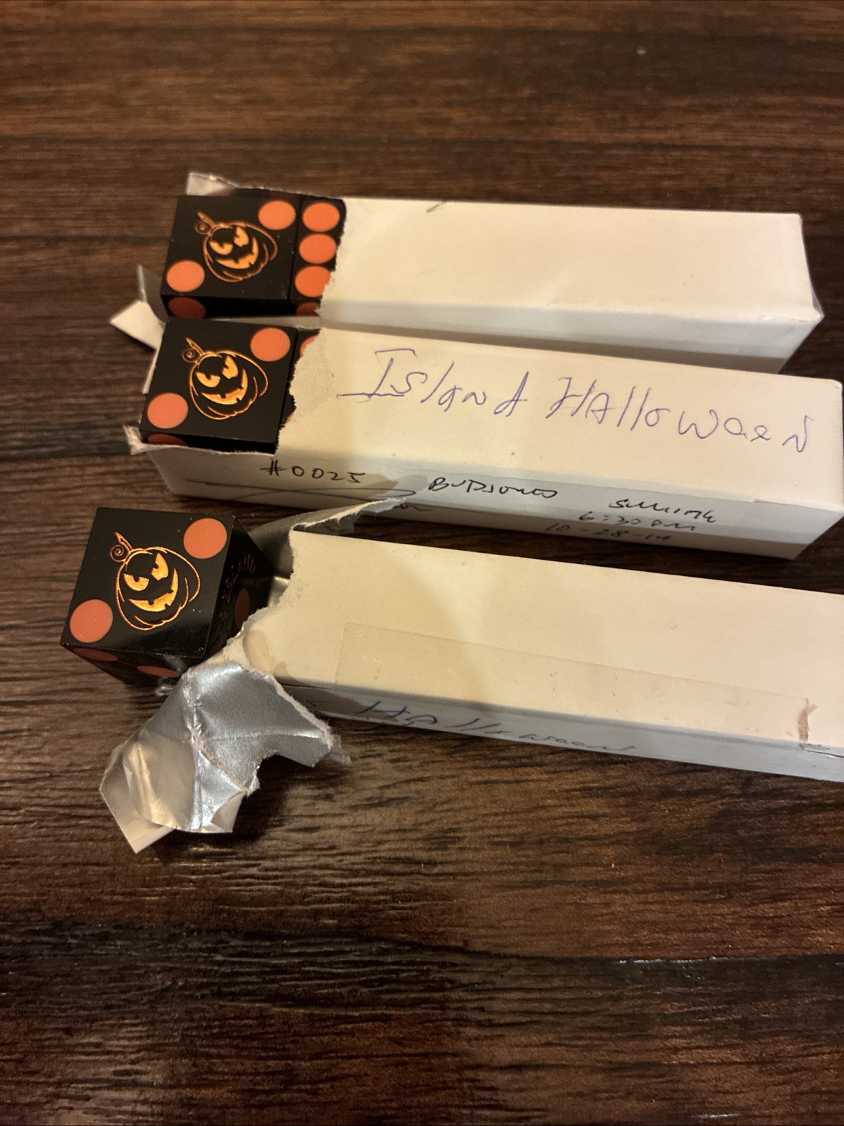 Ellis Island Halloween Played Dice 3 Packs #0025 #0030 #0026