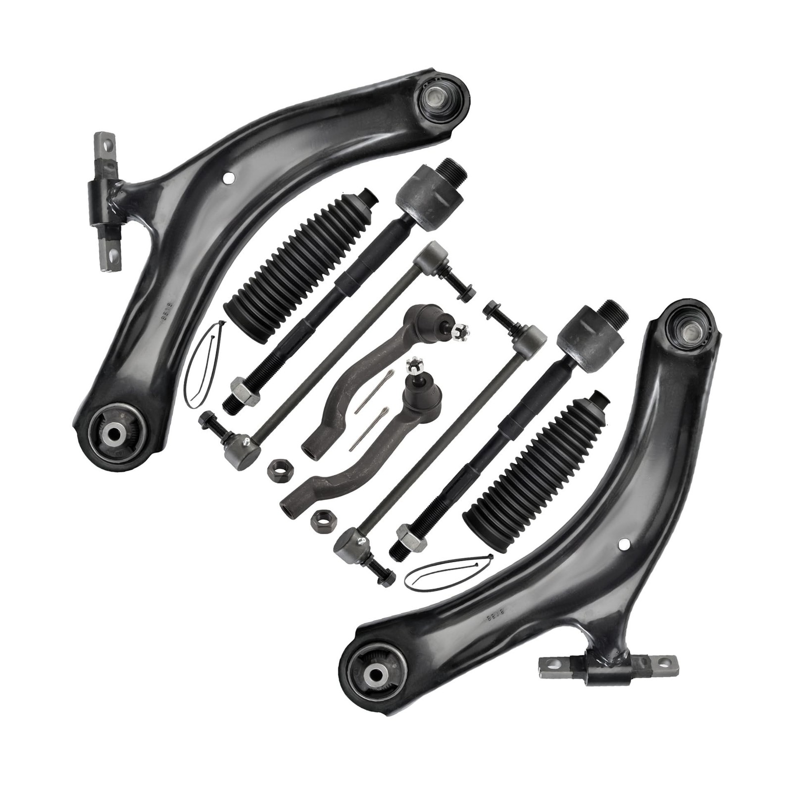 ASTARPRO - 10pc Front End Suspension Kit Replacement for 2008-2013 Nissan Rog...
