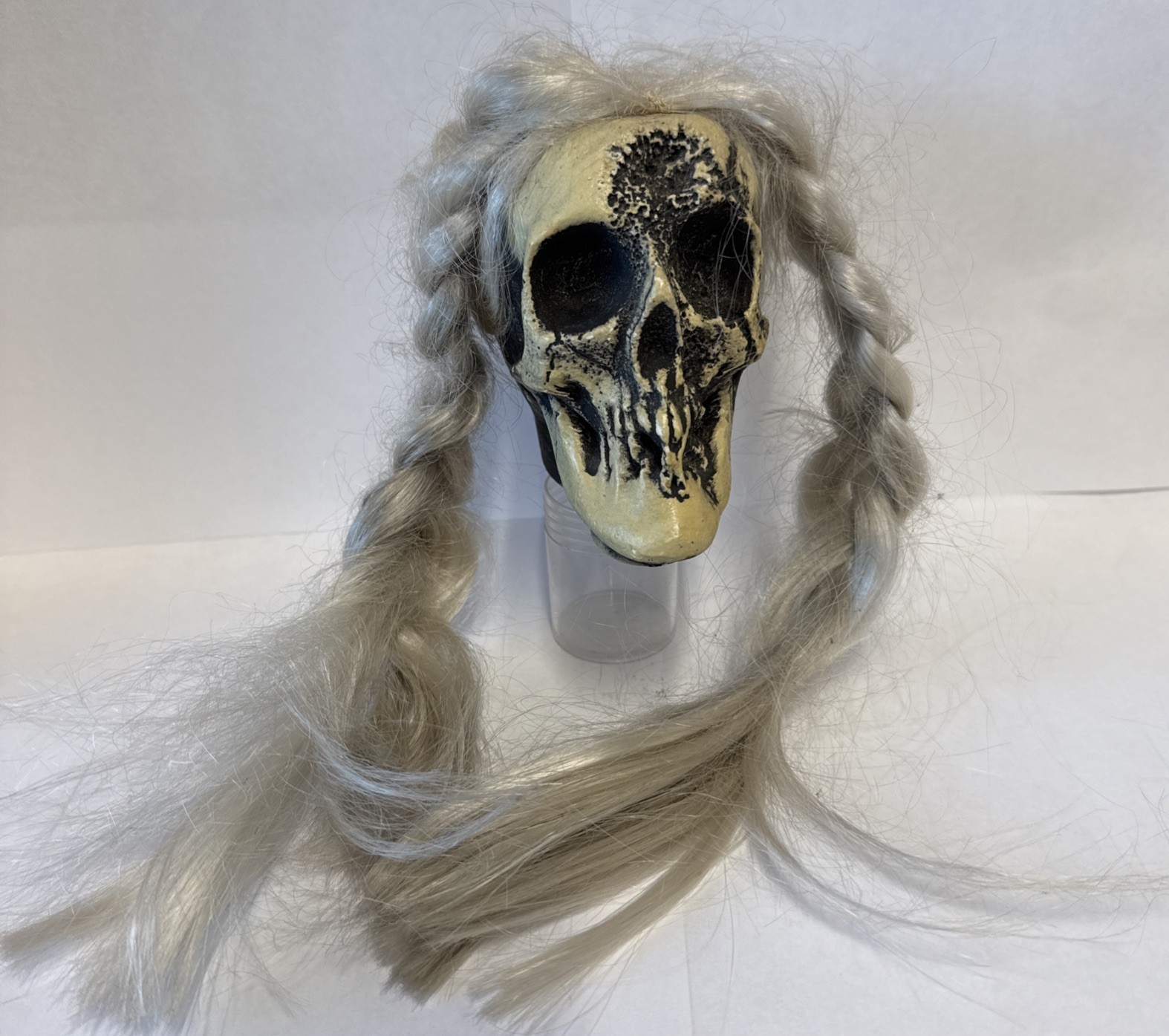 Vintage Disneyland 1960s Randotti Ivan Hairy One Hanging Skull White Hair Glow