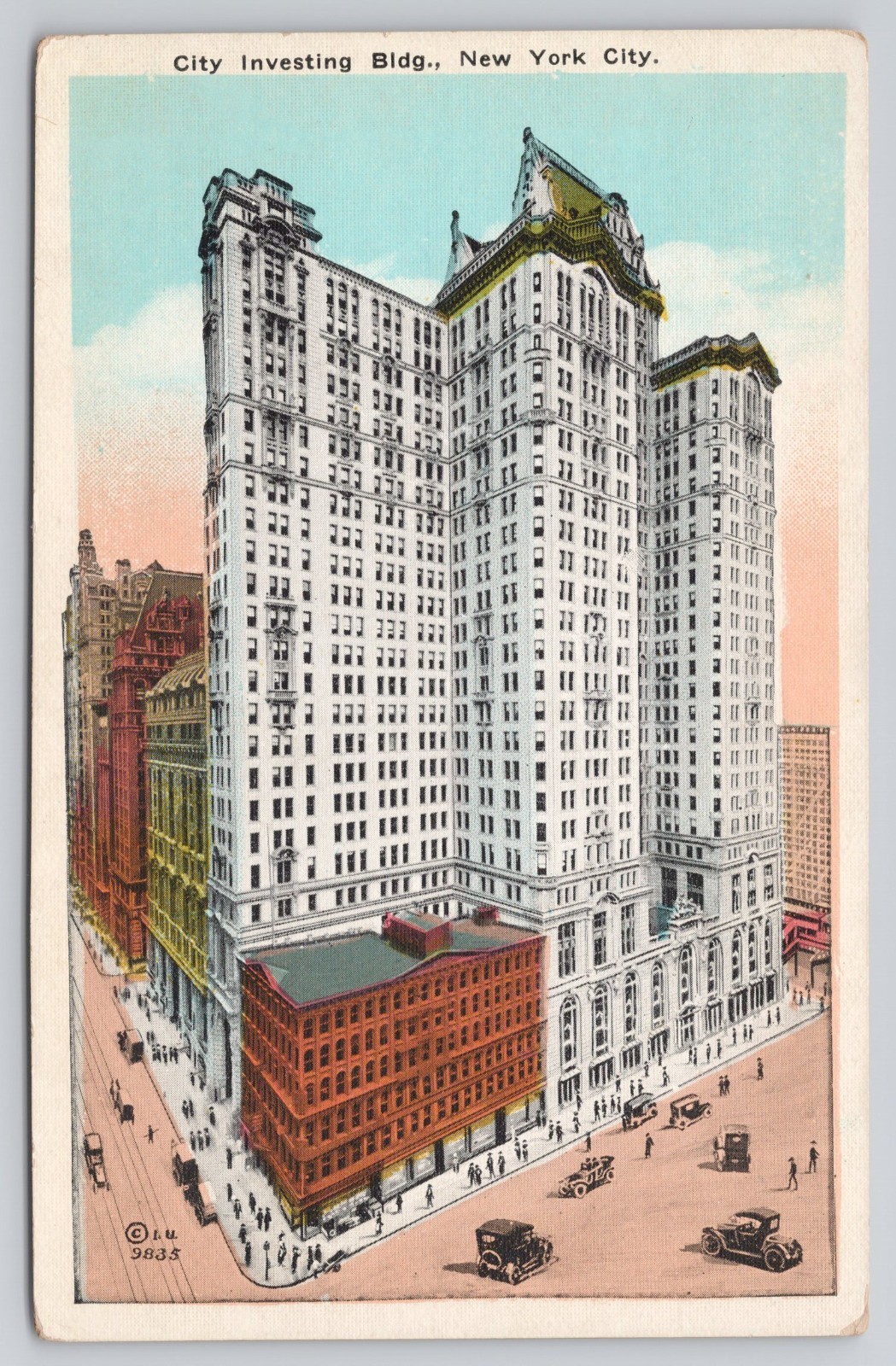 City Investing Building New York City NY Vintage Postcard