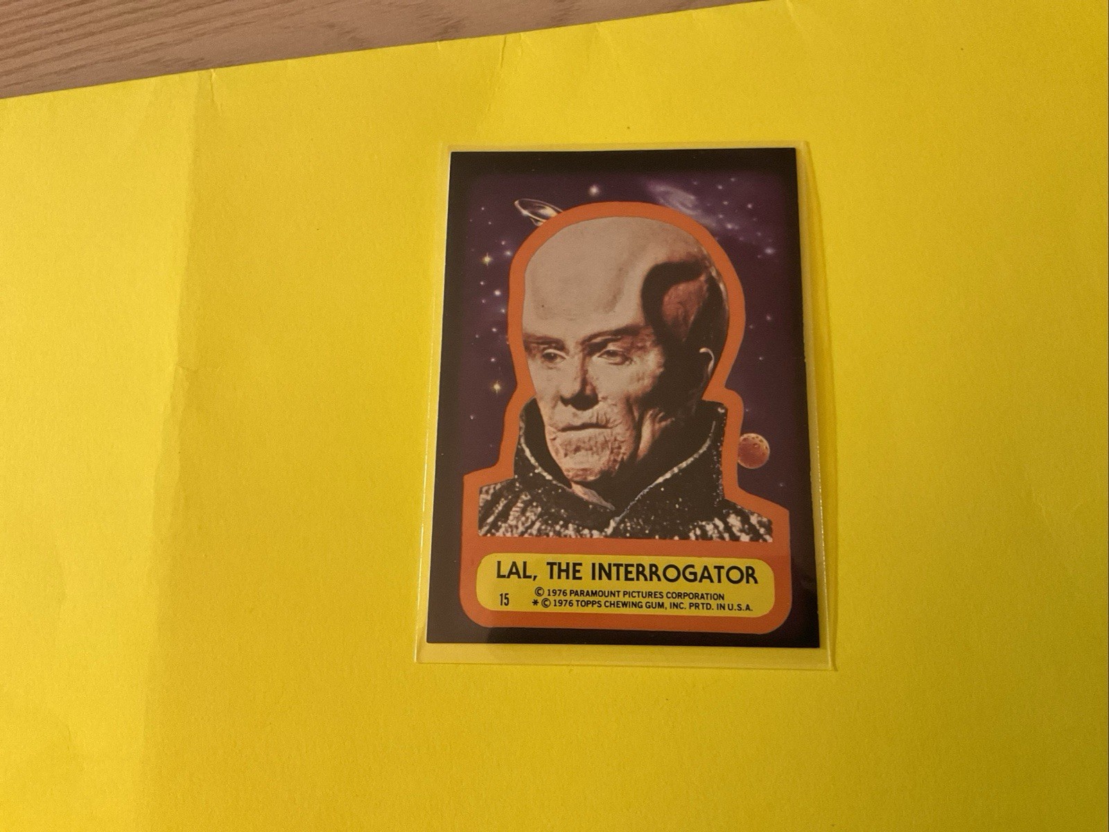 Star Trek The Original Stickers 1976 Topps #15 LAL, The Interrogator