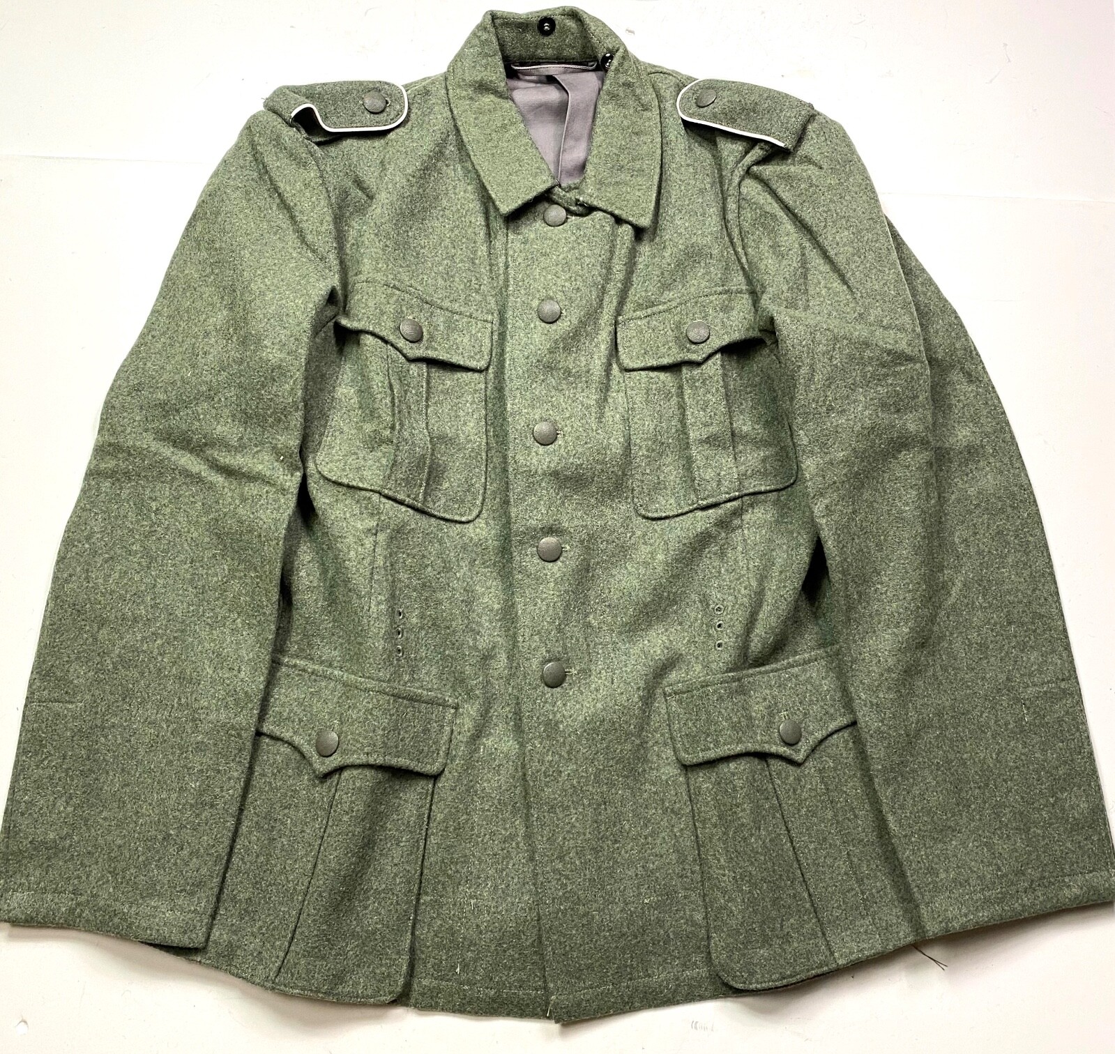 WWII GERMAN HEER WAFFEN M1940 M40 WOOL COMBAT FIELD GREY TUNIC-LARGE