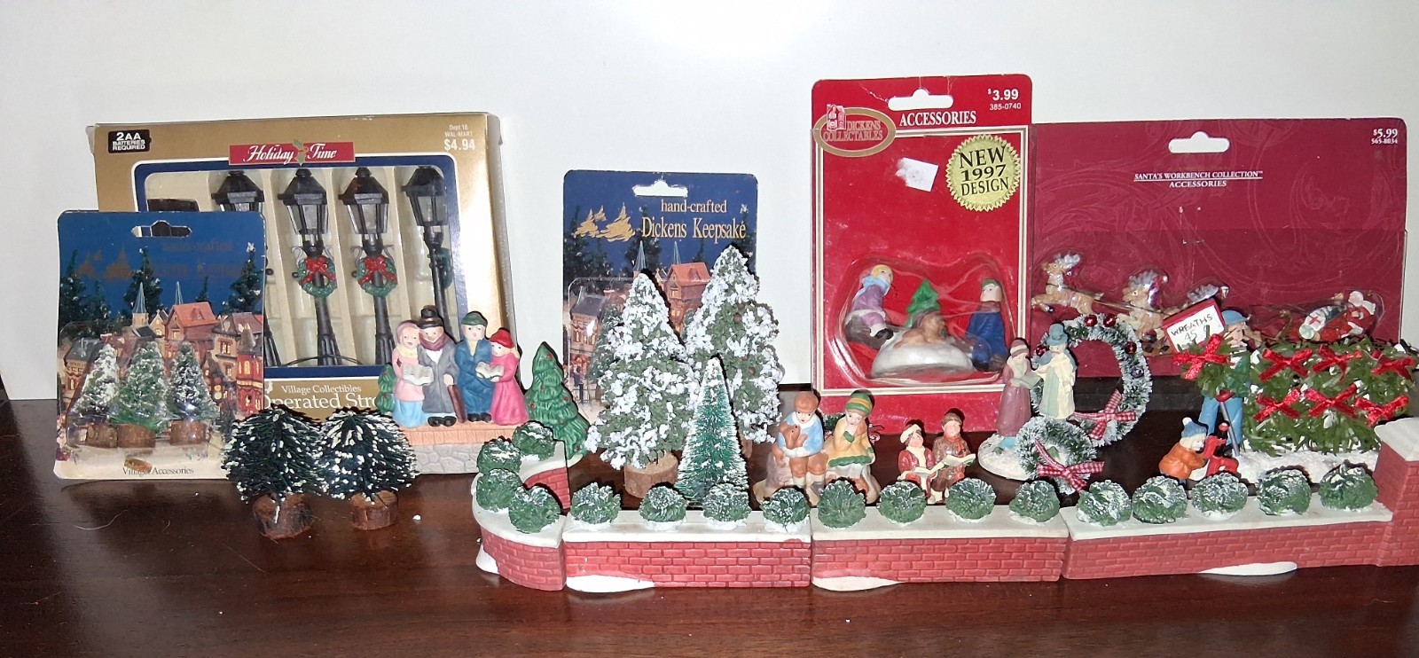 Christmas Village Accessories Lot Lemax, and Miscellaneous 
