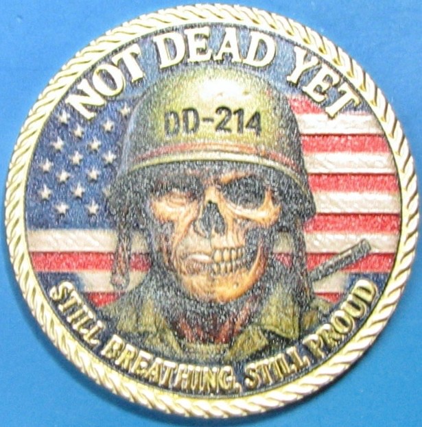 Proud Veteran, DD214. Challenge, Souvenir. CT82c.