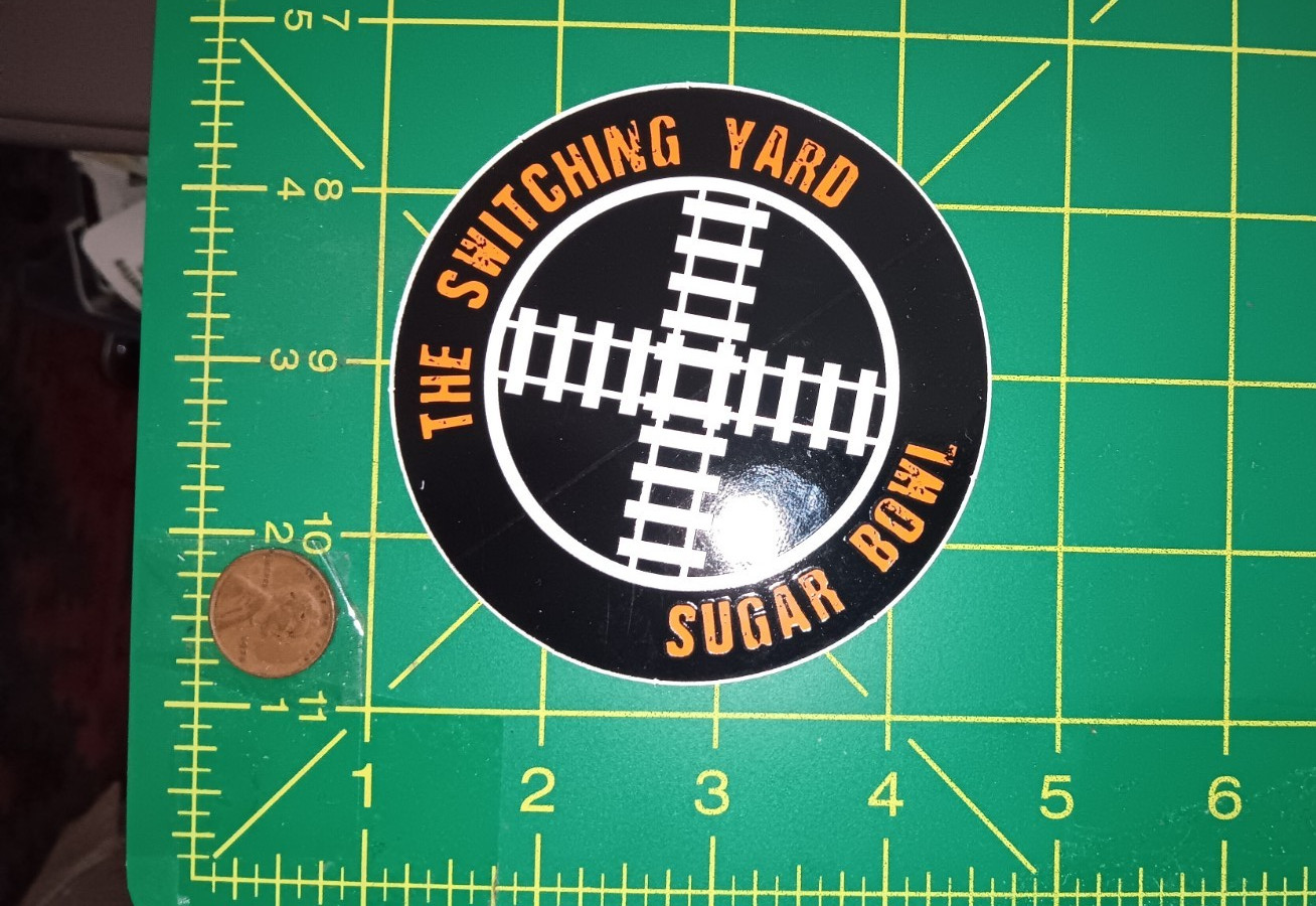 VINTAGE SWITCHING YARD Sticker Decal  ORIGINAL old stock