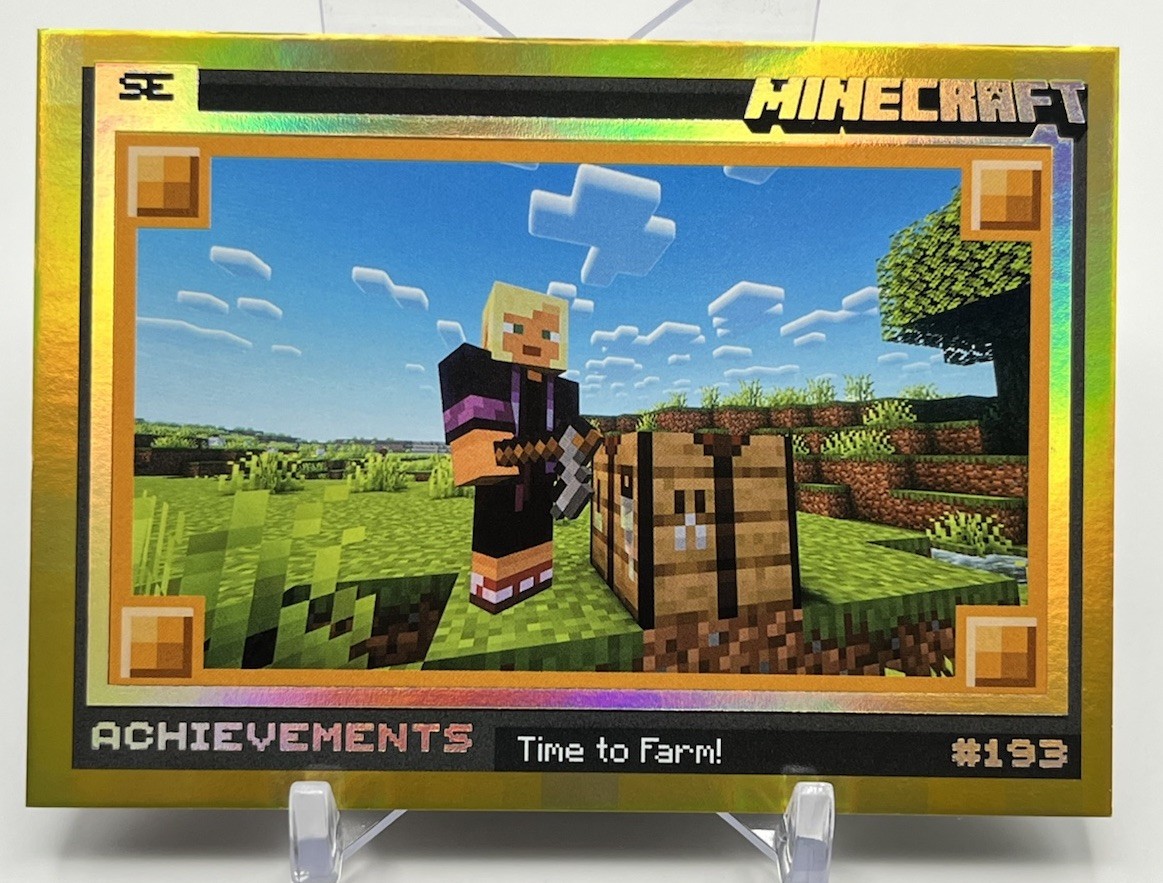 2025 Panini Minecraft Special Edition TIME TO FARM Gold Foil /50 #193