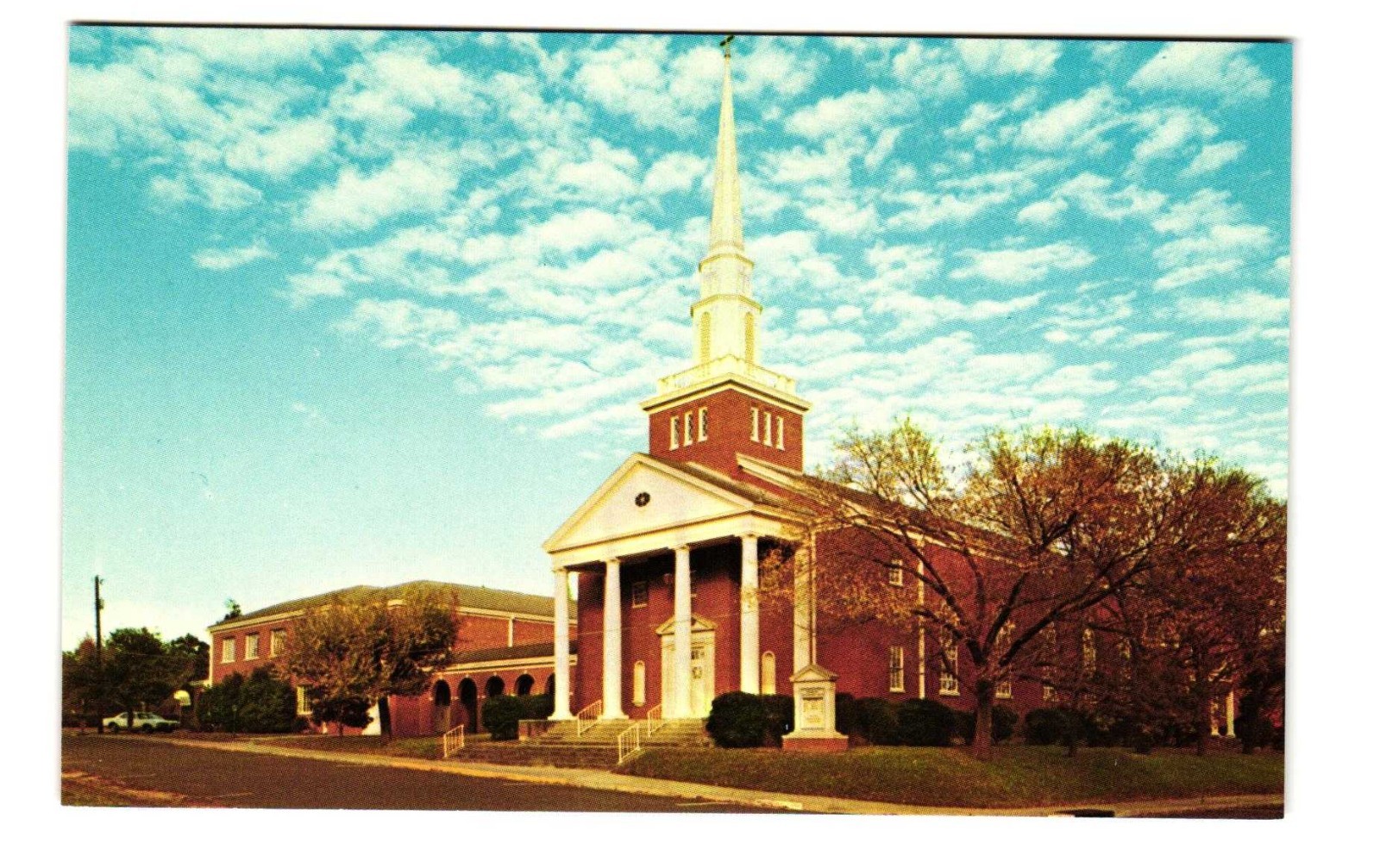 Board Meadow United Methodist Church Jackson MS vintage postcard Unposted