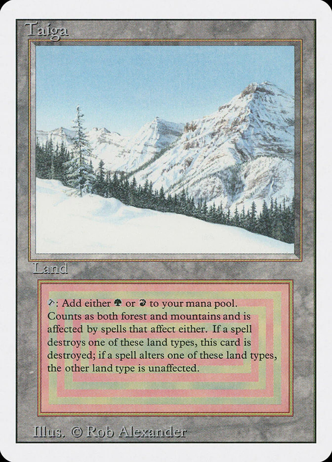 Taiga [Revised Edition] Heavily Played MTG